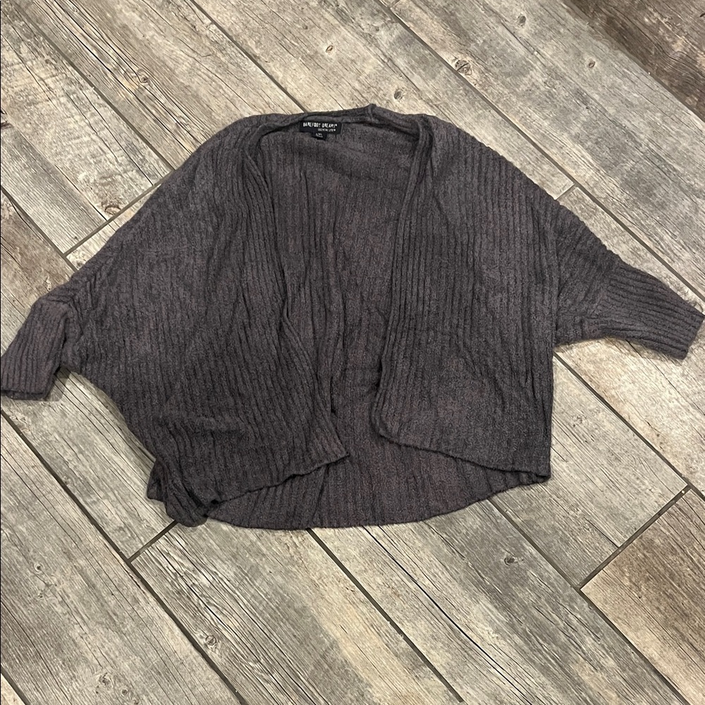 Barefoot dreams, ribbed shrug cardigan